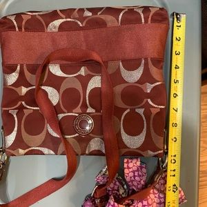 Red coach cross body